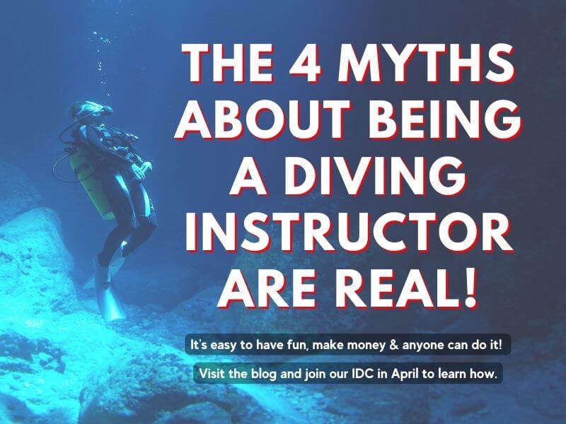 The 4 myths about being a diving instructor are real!